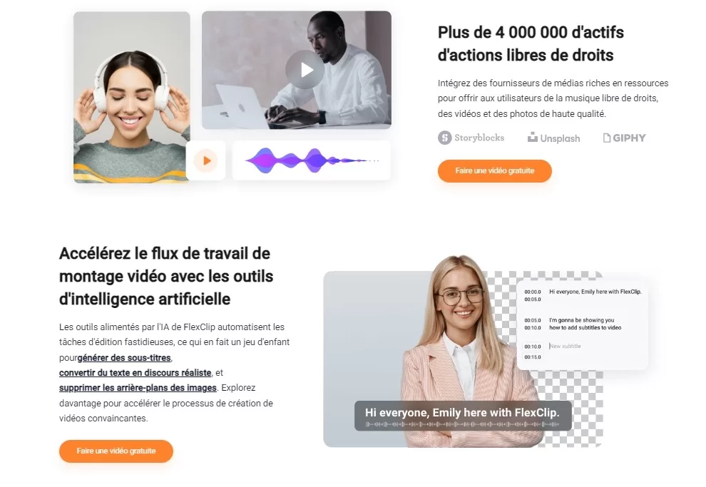 Avis FlexClip, montage vidéo en ligne gratuit
