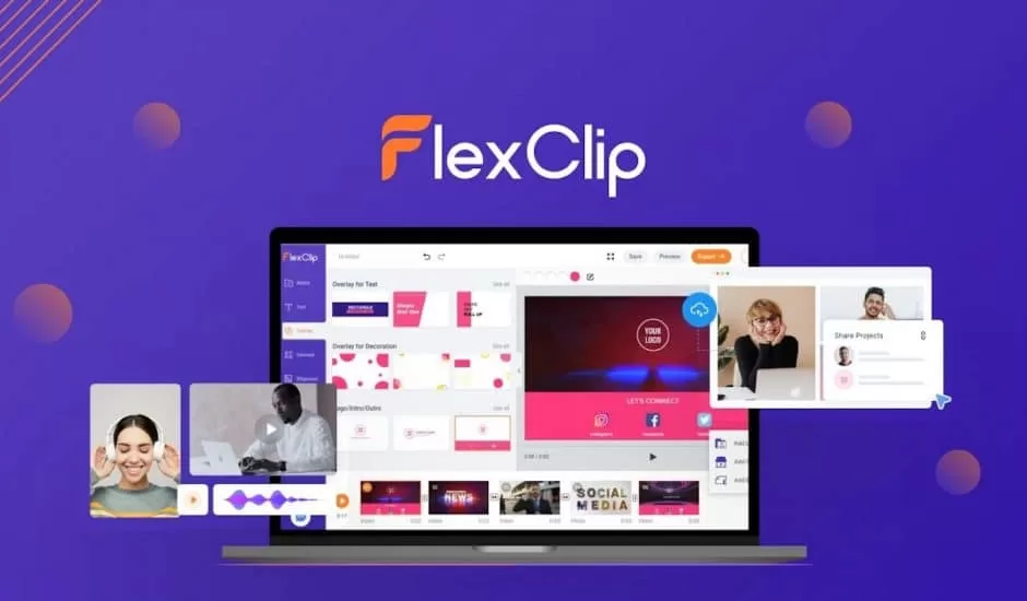 Flexclip, avis flexclip, plateforme de montage vidéo en ligne