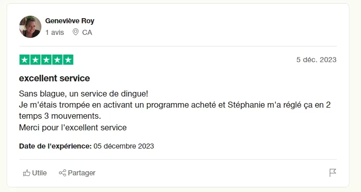 avis client vie de dingue