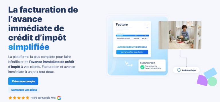 Facturation immédiate crédit d'impôt avec Abby